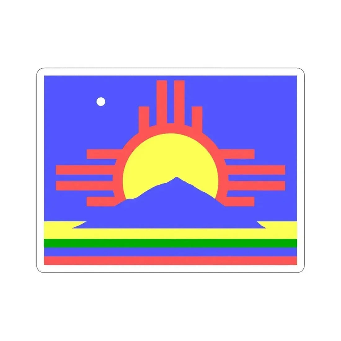 Flag of Roswell New Mexico USA STICKER Vinyl Die-Cut Decal 4 Inch - The Sticker Space