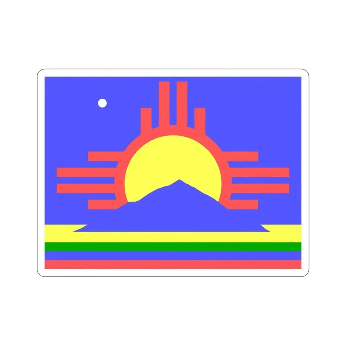 Flag of Roswell New Mexico USA STICKER Vinyl Die-Cut Decal 4 Inch - The Sticker Space