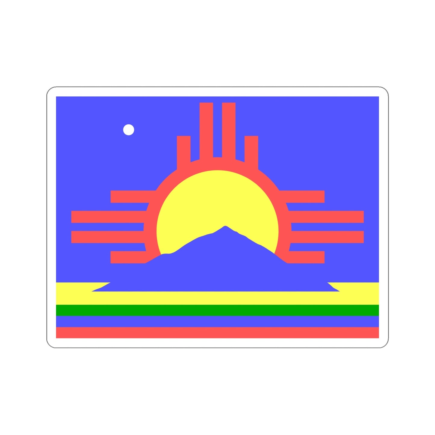 Flag of Roswell New Mexico USA STICKER Vinyl Die-Cut Decal-5 Inch-The Sticker Space