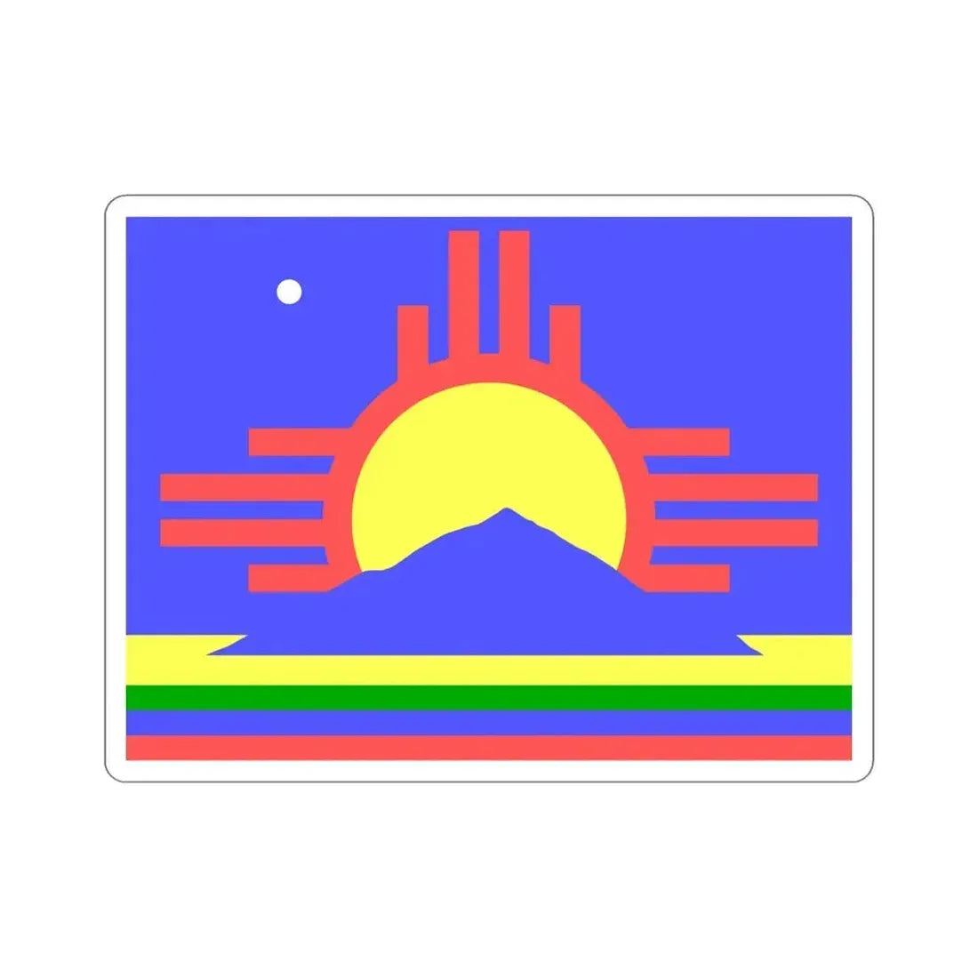 Flag of Roswell New Mexico USA STICKER Vinyl Die-Cut Decal 5 Inch - The Sticker Space