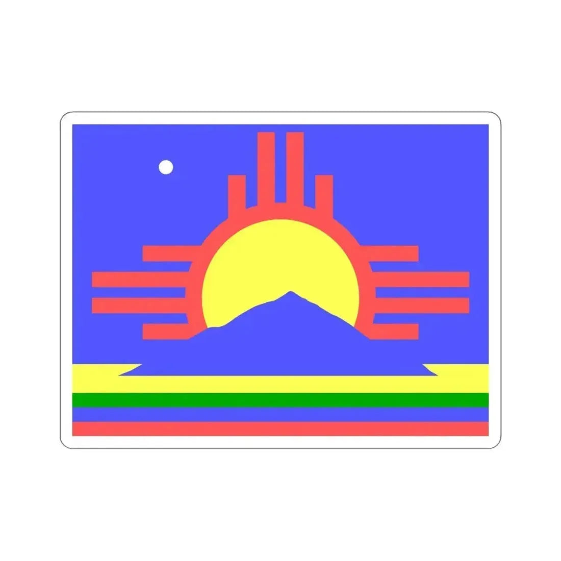 Flag of Roswell New Mexico USA STICKER Vinyl Die-Cut Decal 6 Inch - The Sticker Space