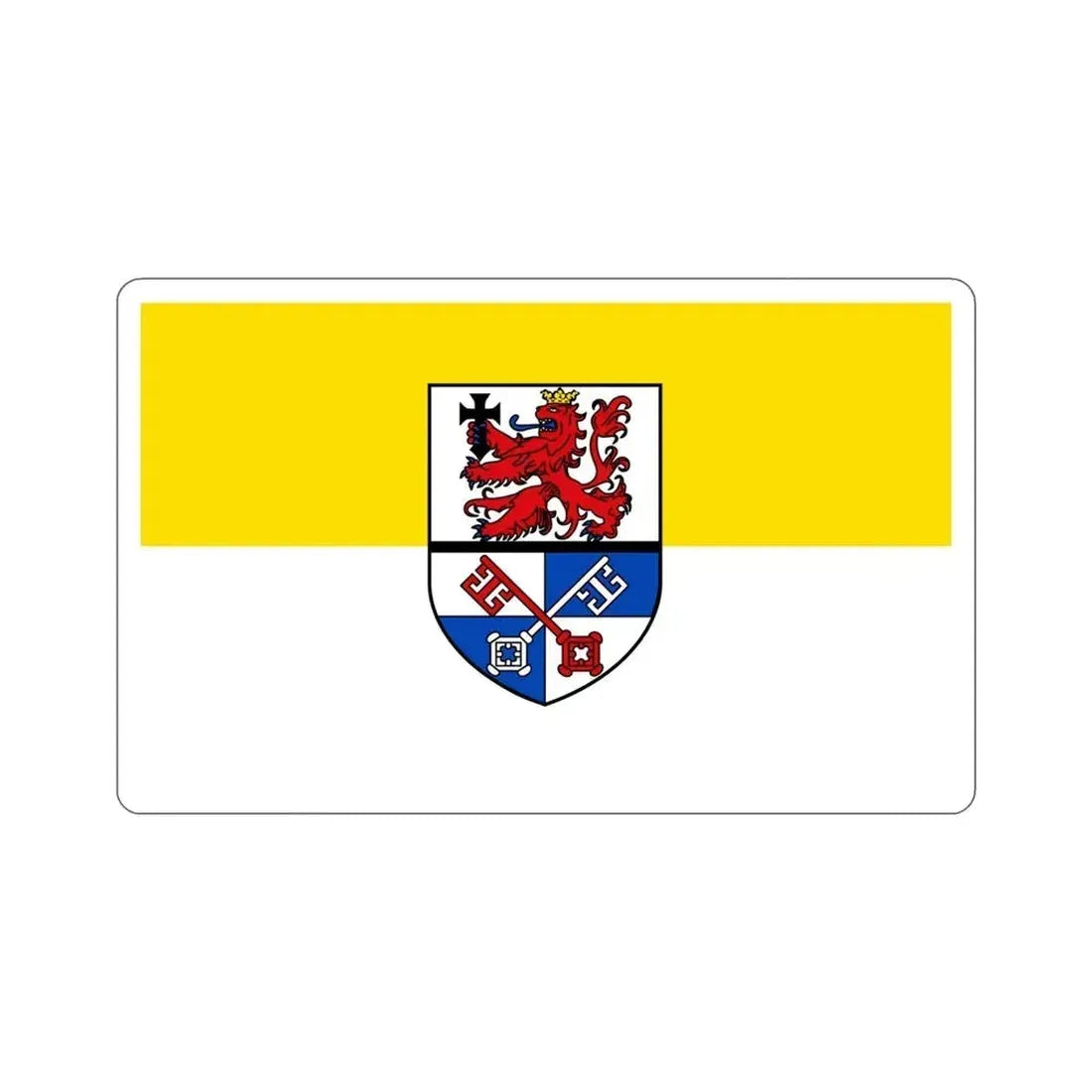 Flag of Rotenburg Germany STICKER Vinyl Die-Cut Decal 4 Inch - The Sticker Space