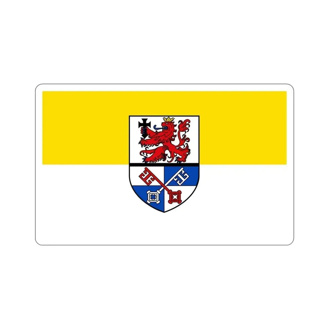 Flag of Rotenburg Germany STICKER Vinyl Die-Cut Decal 6 Inch - The Sticker Space