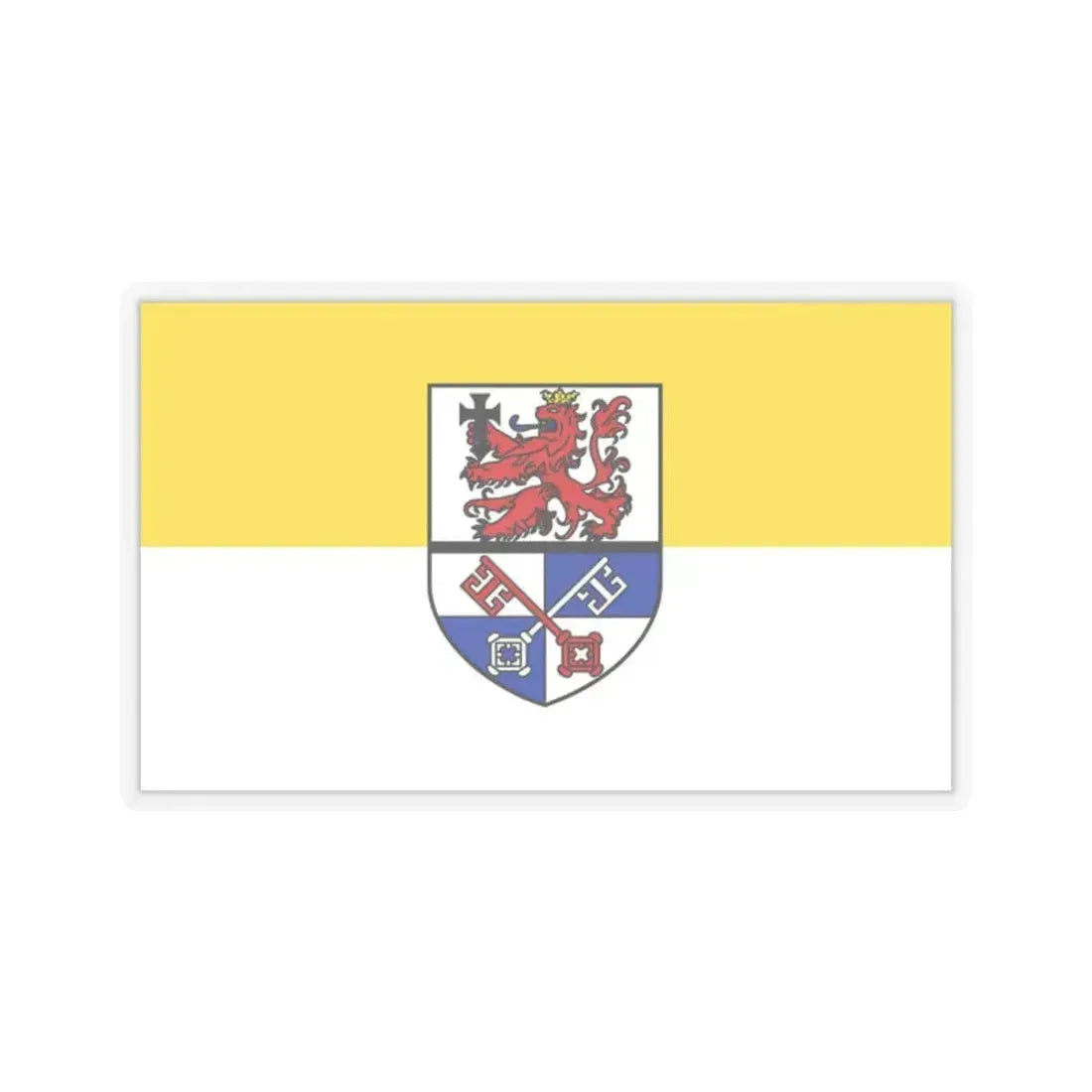 Flag of Rotenburg Germany - STICKER Vinyl Kiss-Cut Decal 2 Inch Transparent - The Sticker Space