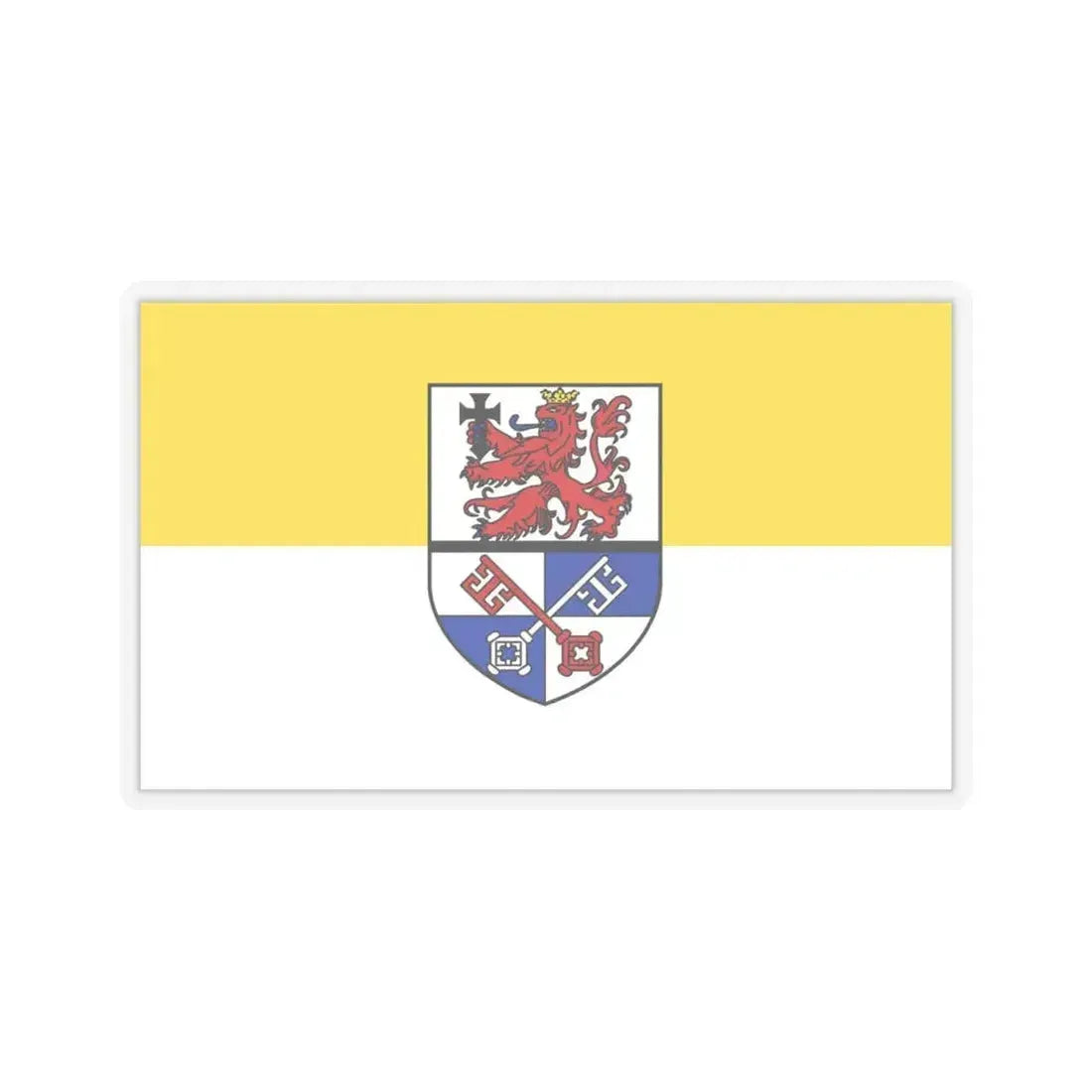 Flag of Rotenburg Germany - STICKER Vinyl Kiss-Cut Decal 6 Inch Transparent - The Sticker Space