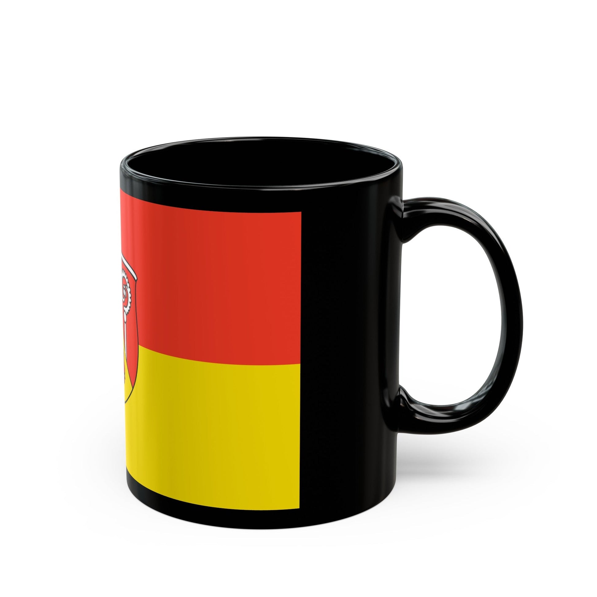 Flag of Roth Germany - Black Coffee Mug-The Sticker Space