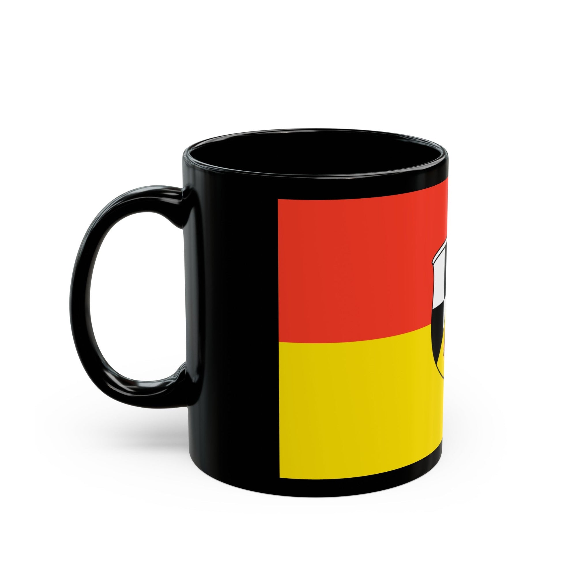 Flag of Roth Germany - Black Coffee Mug-The Sticker Space