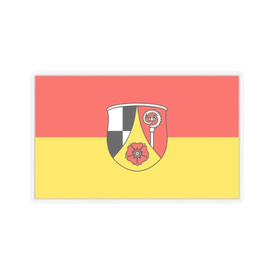 Flag of Roth Germany - STICKER Vinyl Kiss-Cut Decal 2 Inch Transparent - The Sticker Space