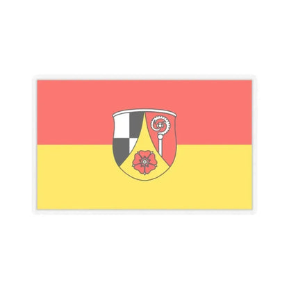 Flag of Roth Germany - STICKER Vinyl Kiss-Cut Decal 2 Inch Transparent - The Sticker Space