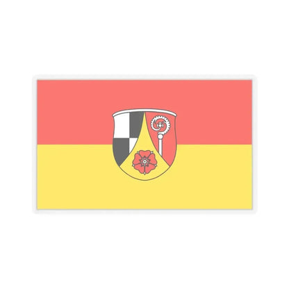Flag of Roth Germany - STICKER Vinyl Kiss-Cut Decal 6 Inch Transparent - The Sticker Space