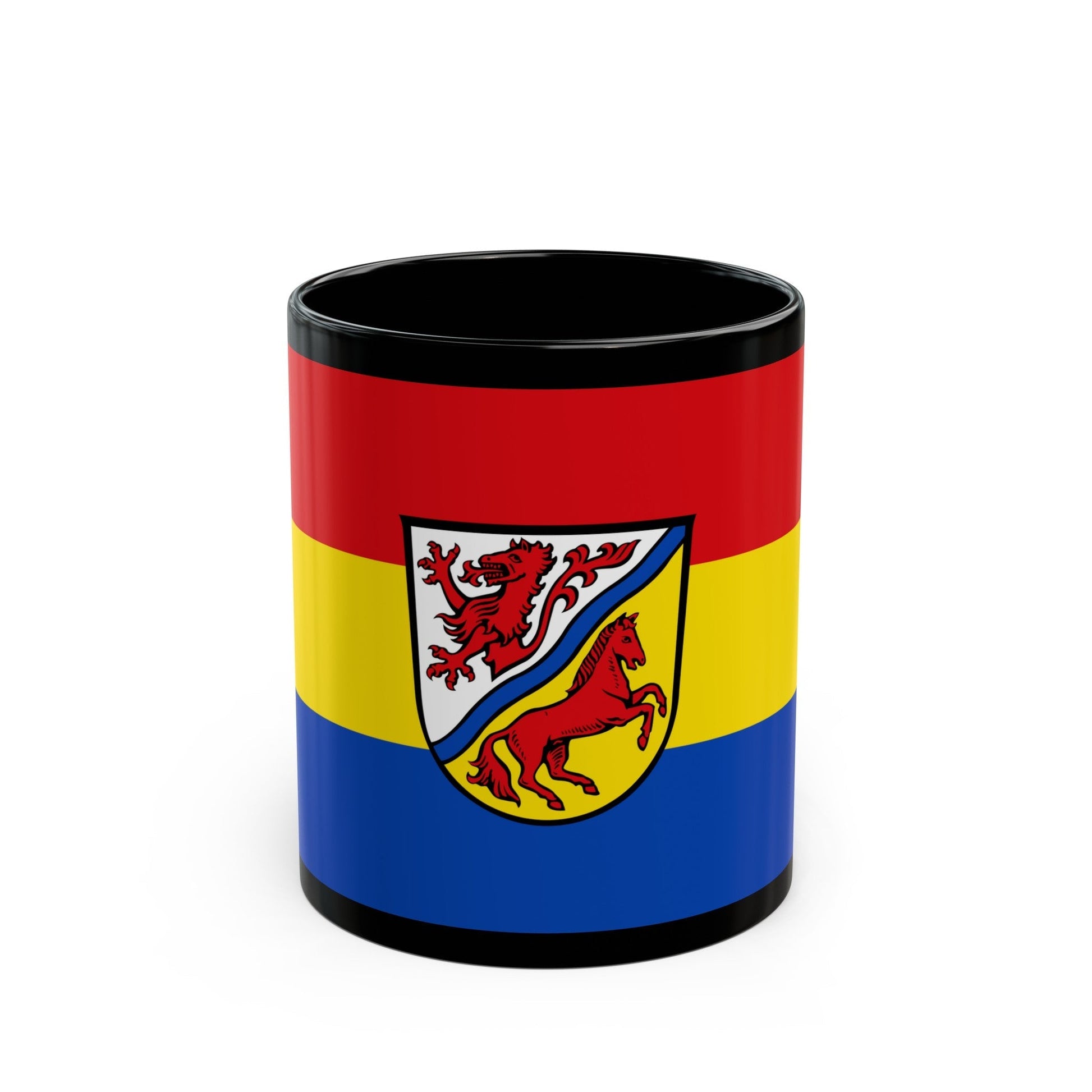 Flag of Rottal Inn Germany - Black Coffee Mug-11oz-The Sticker Space