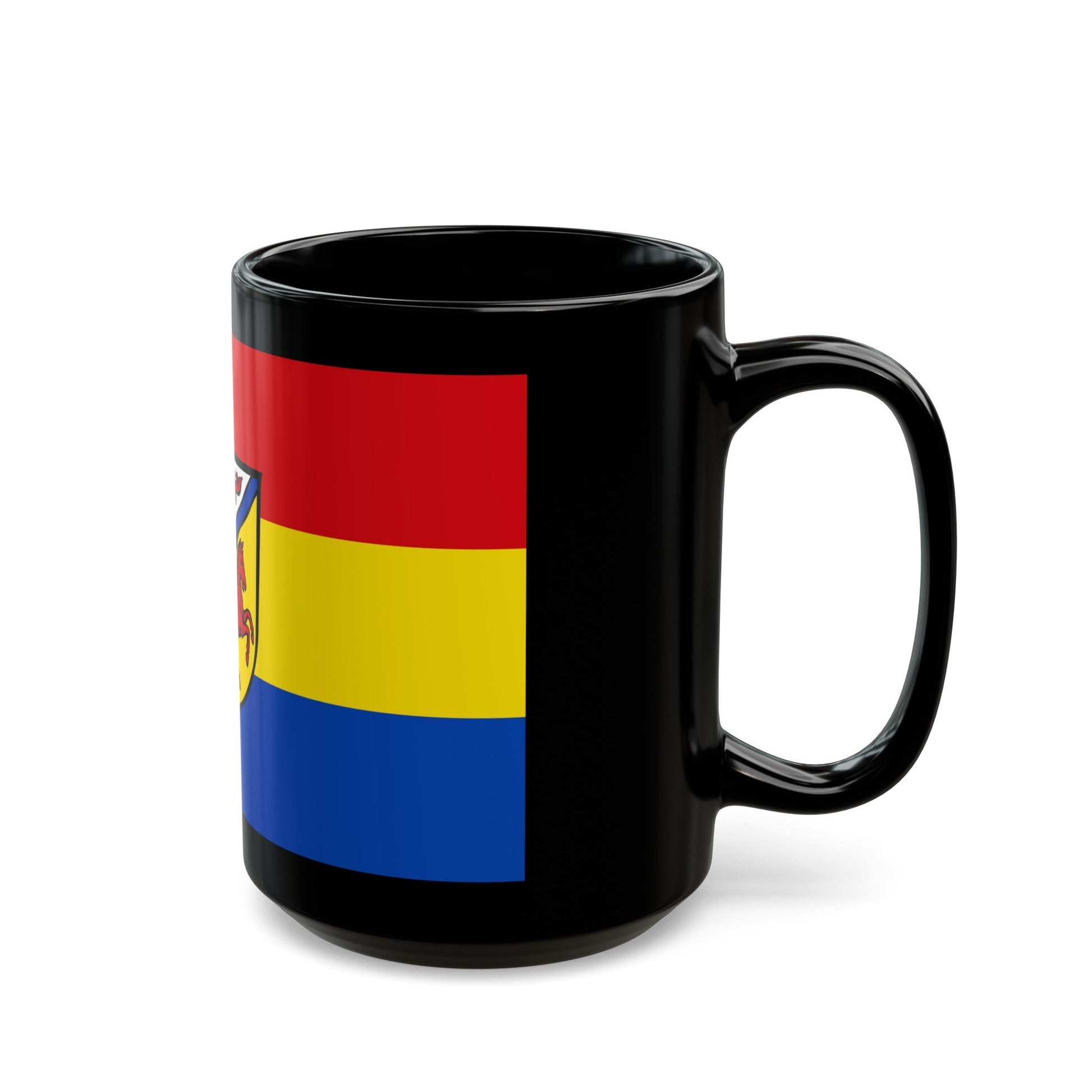 Flag of Rottal Inn Germany - Black Coffee Mug-The Sticker Space