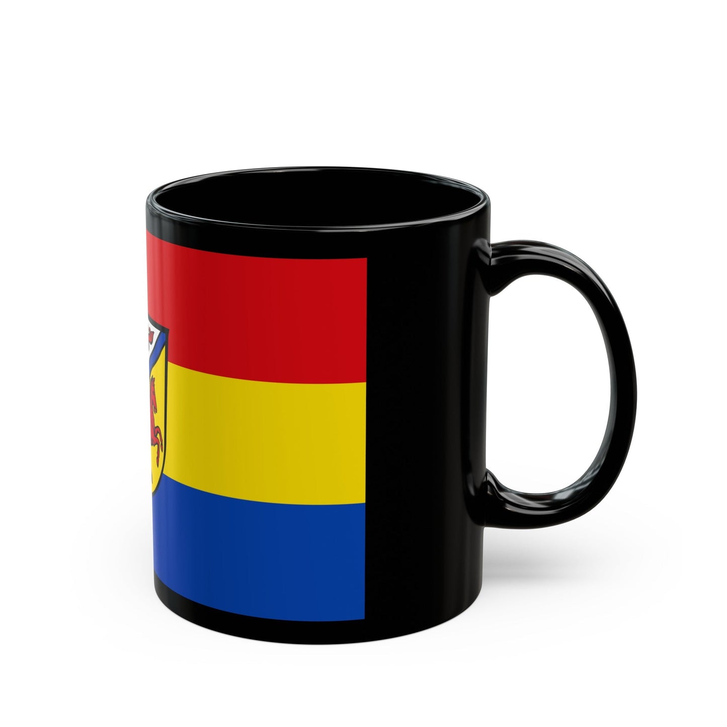 Flag of Rottal Inn Germany - Black Coffee Mug-The Sticker Space