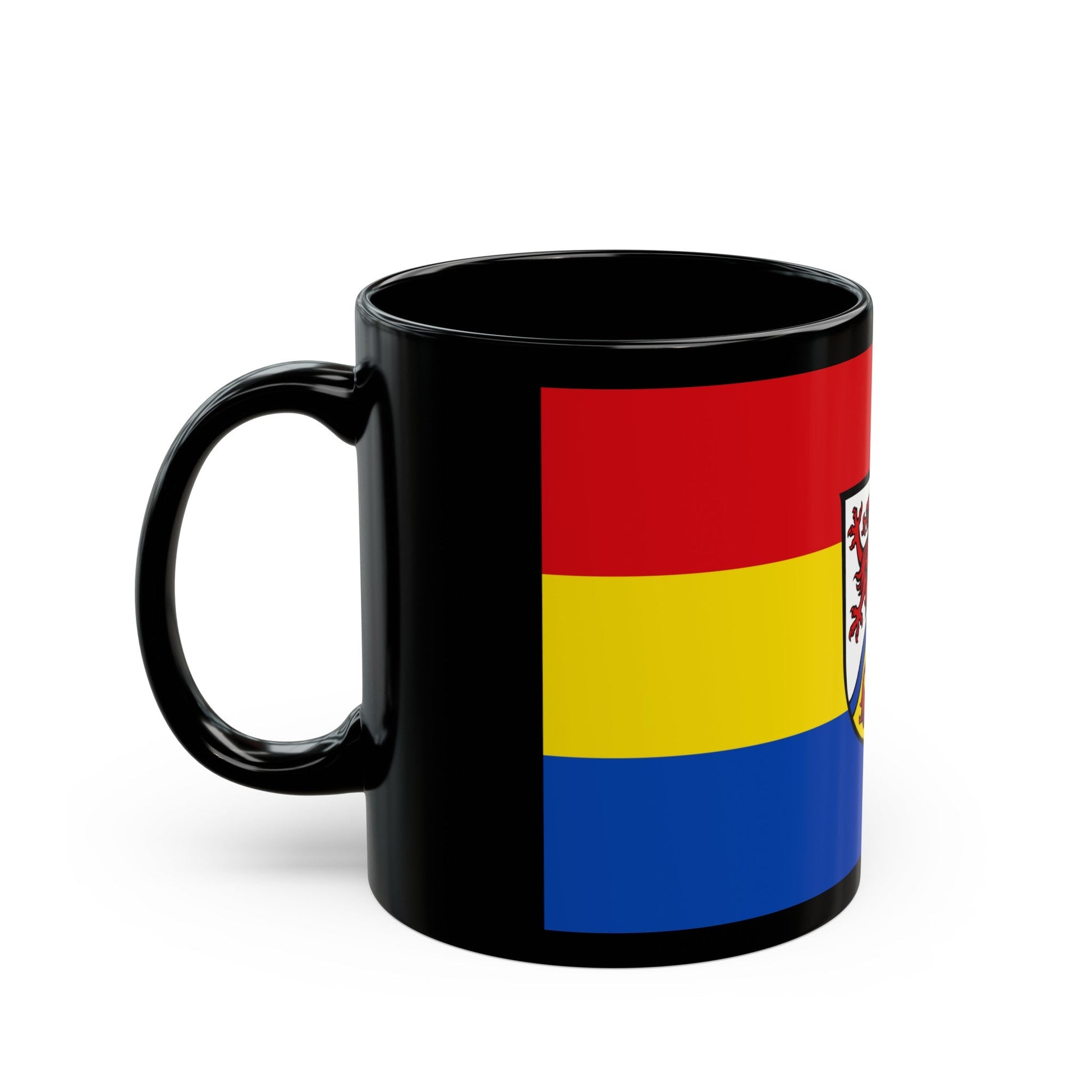 Flag of Rottal Inn Germany - Black Coffee Mug-The Sticker Space