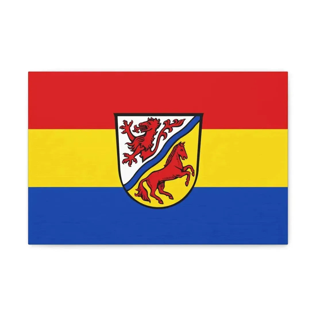 Flag of Rottal Inn Germany - Canvas Wall Art 18″ x 12″ 1.25" - The Sticker Space