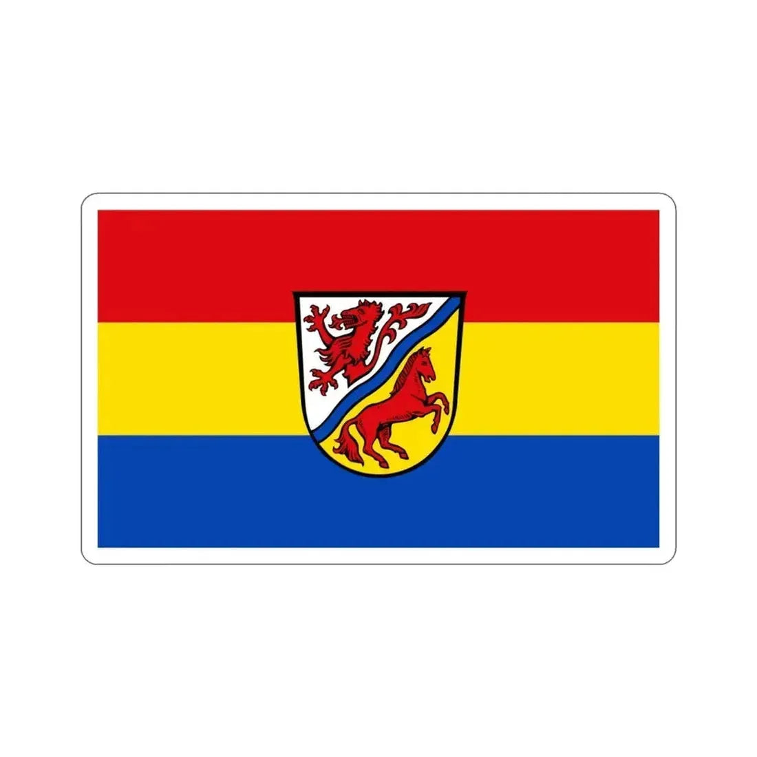 Flag of Rottal Inn Germany STICKER Vinyl Die-Cut Decal 3 Inch - The Sticker Space