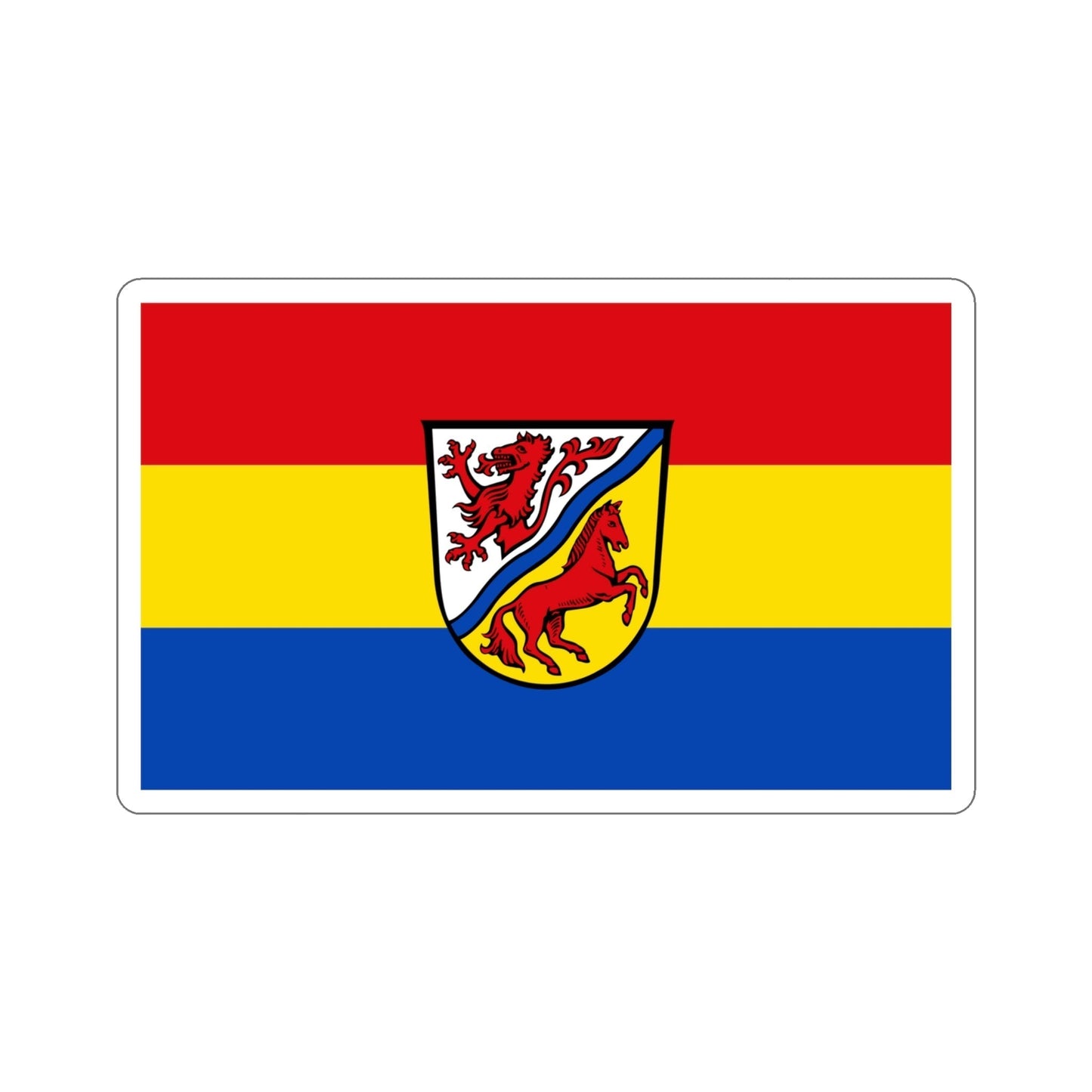 Flag of Rottal Inn Germany STICKER Vinyl Die-Cut Decal-4 Inch-The Sticker Space