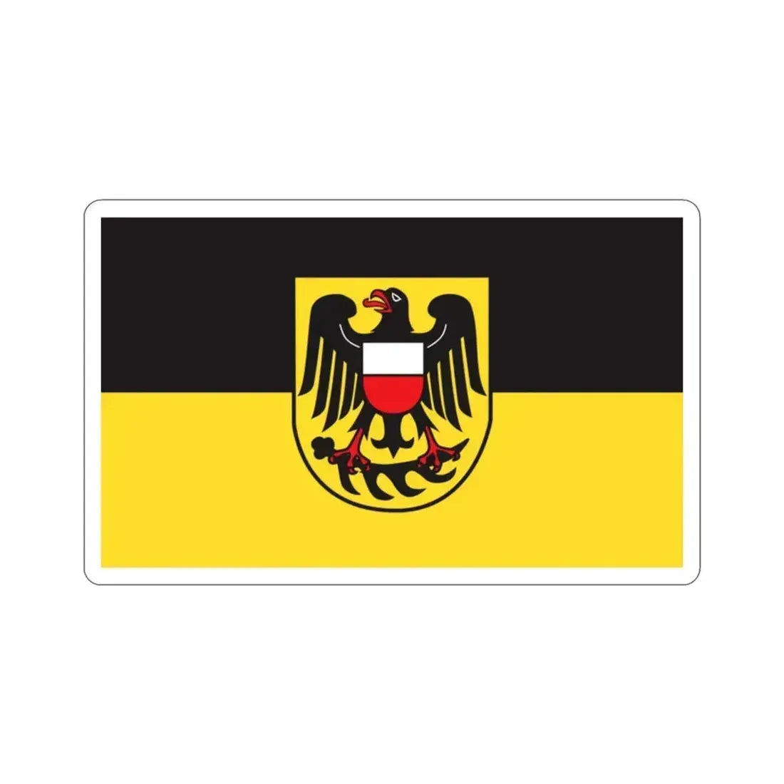 Flag of Rottweil Germany STICKER Vinyl Die-Cut Decal 2 Inch - The Sticker Space