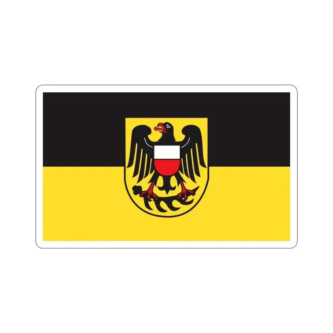Flag of Rottweil Germany STICKER Vinyl Die-Cut Decal 3 Inch - The Sticker Space