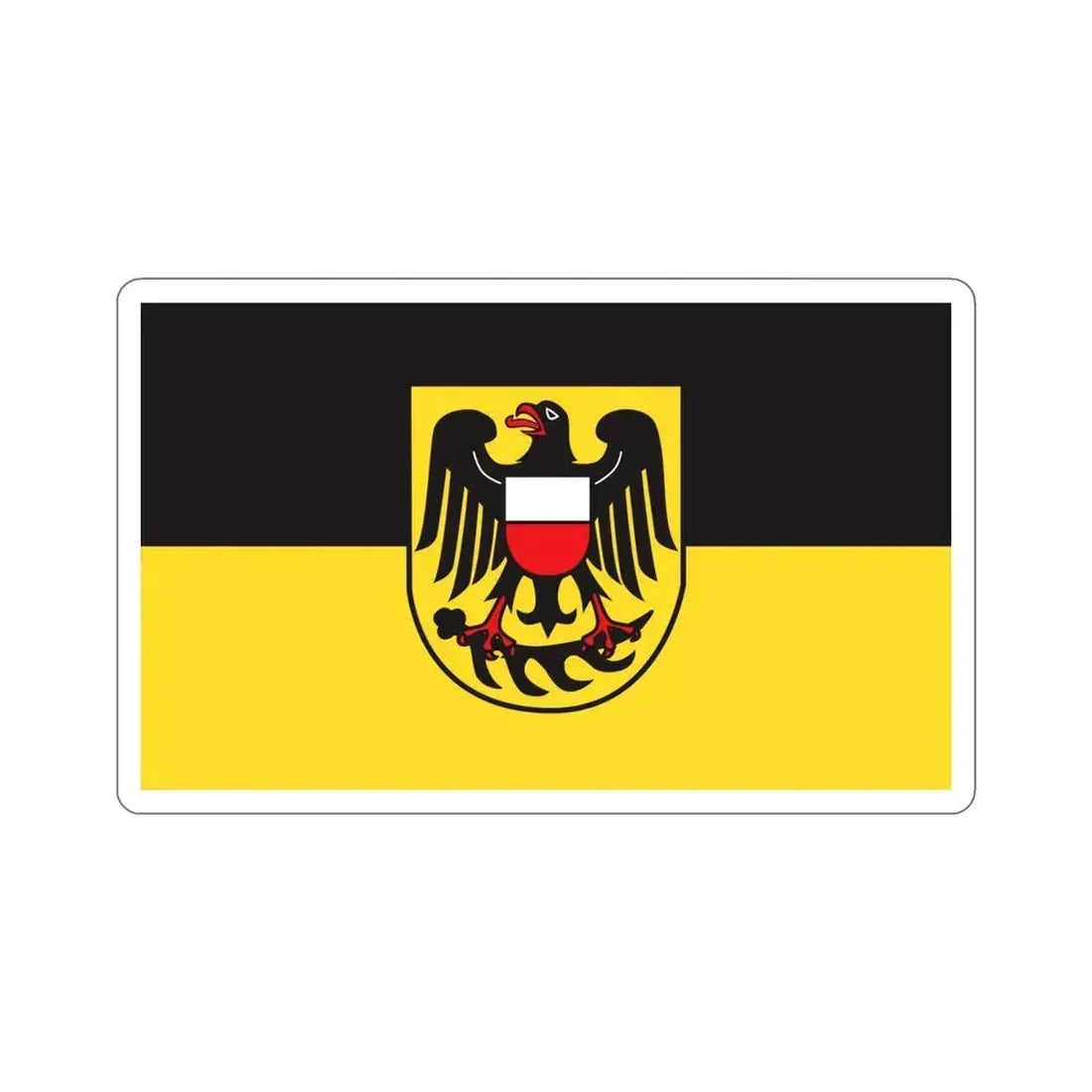 Flag of Rottweil Germany STICKER Vinyl Die-Cut Decal 4 Inch - The Sticker Space