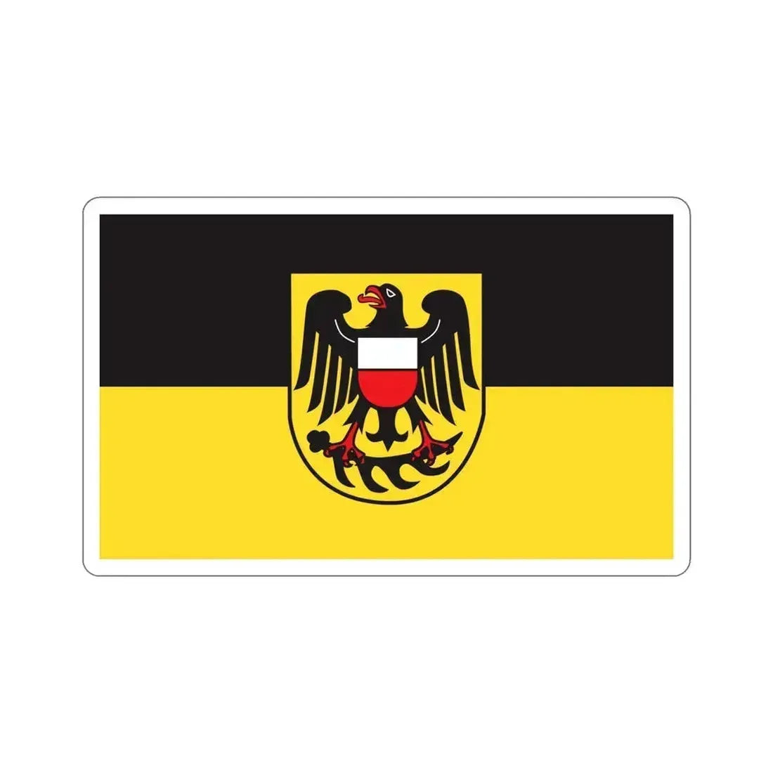 Flag of Rottweil Germany STICKER Vinyl Die-Cut Decal 5 Inch - The Sticker Space