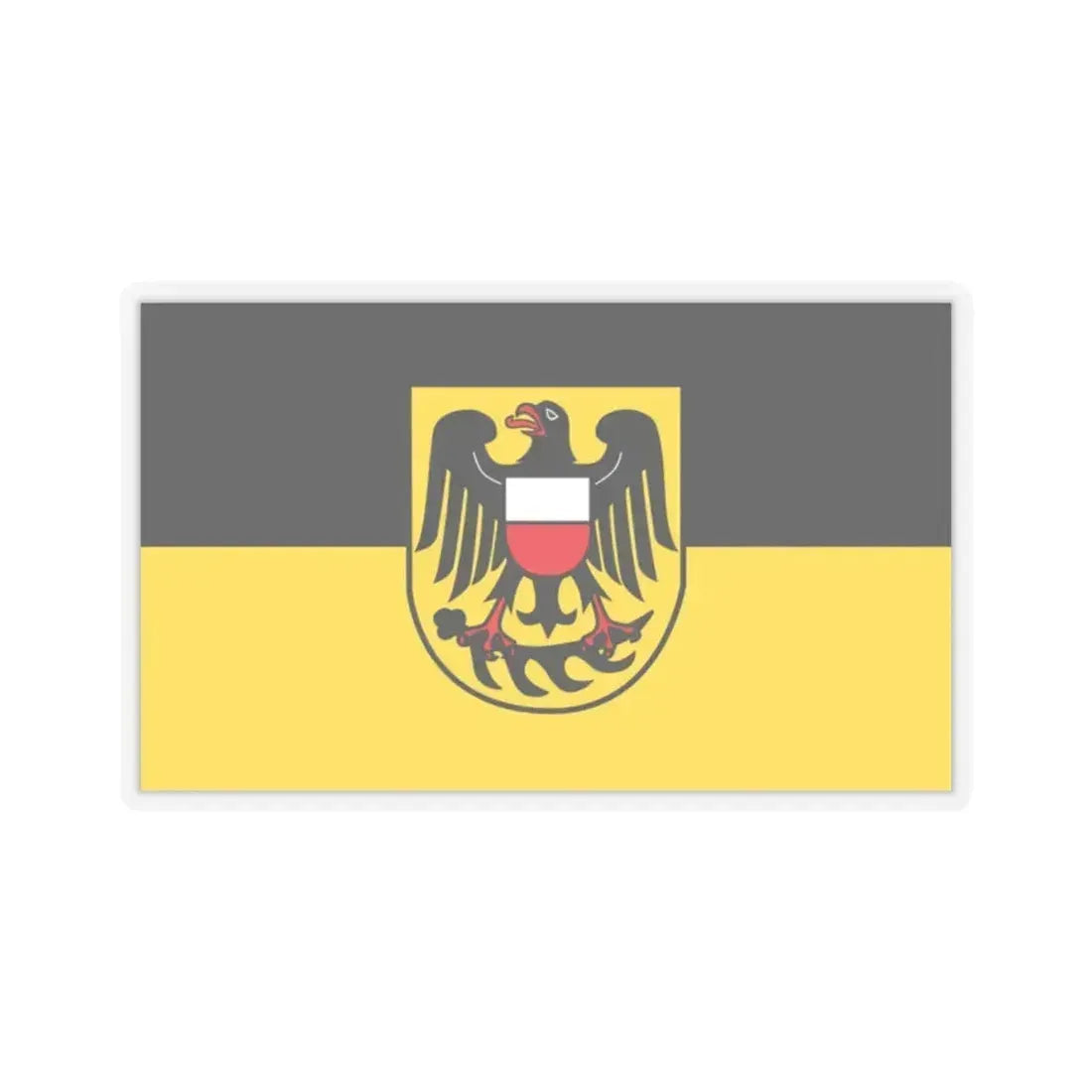 Flag of Rottweil Germany - STICKER Vinyl Kiss-Cut Decal 2 Inch Transparent - The Sticker Space