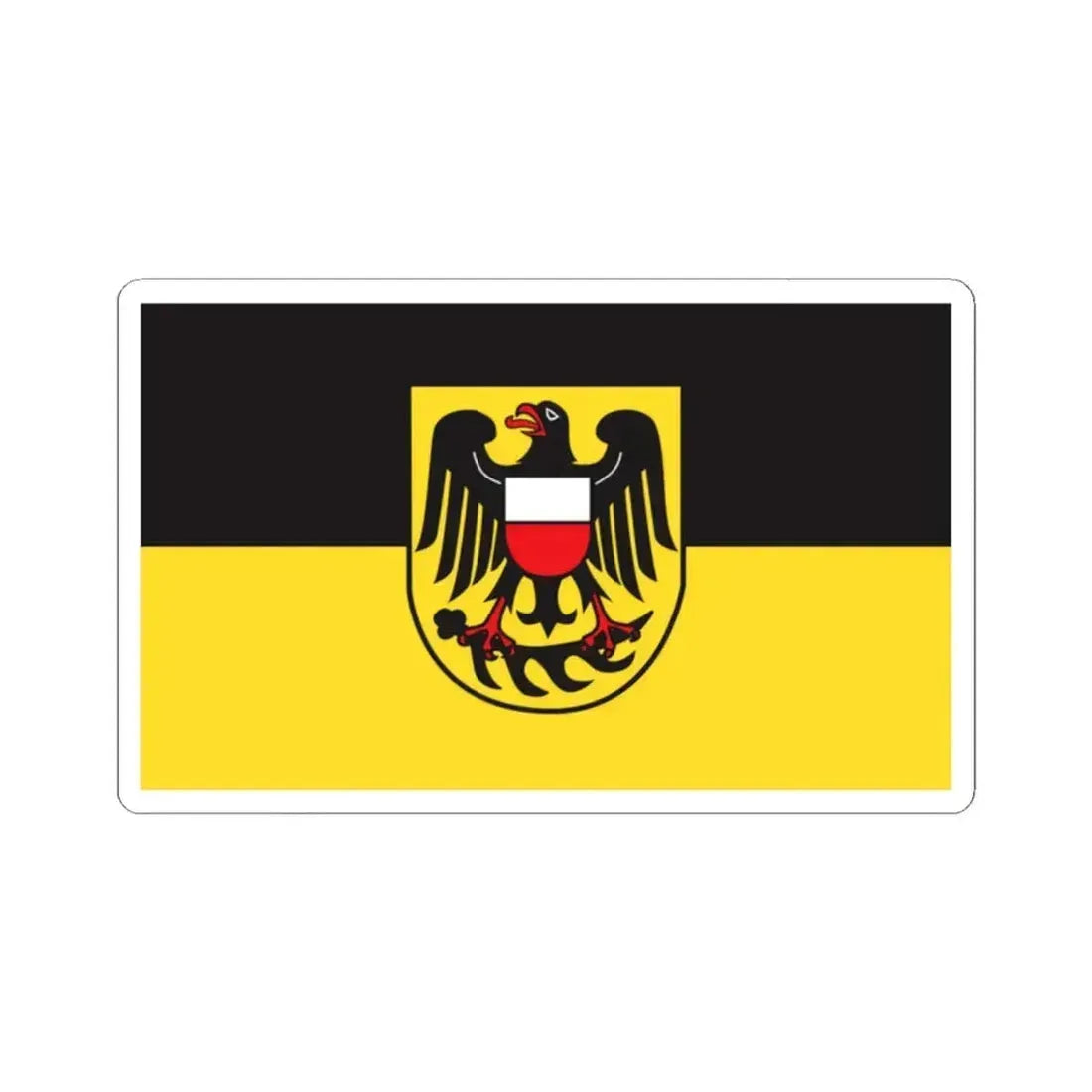 Flag of Rottweil Germany - STICKER Vinyl Kiss-Cut Decal 2 Inch White - The Sticker Space