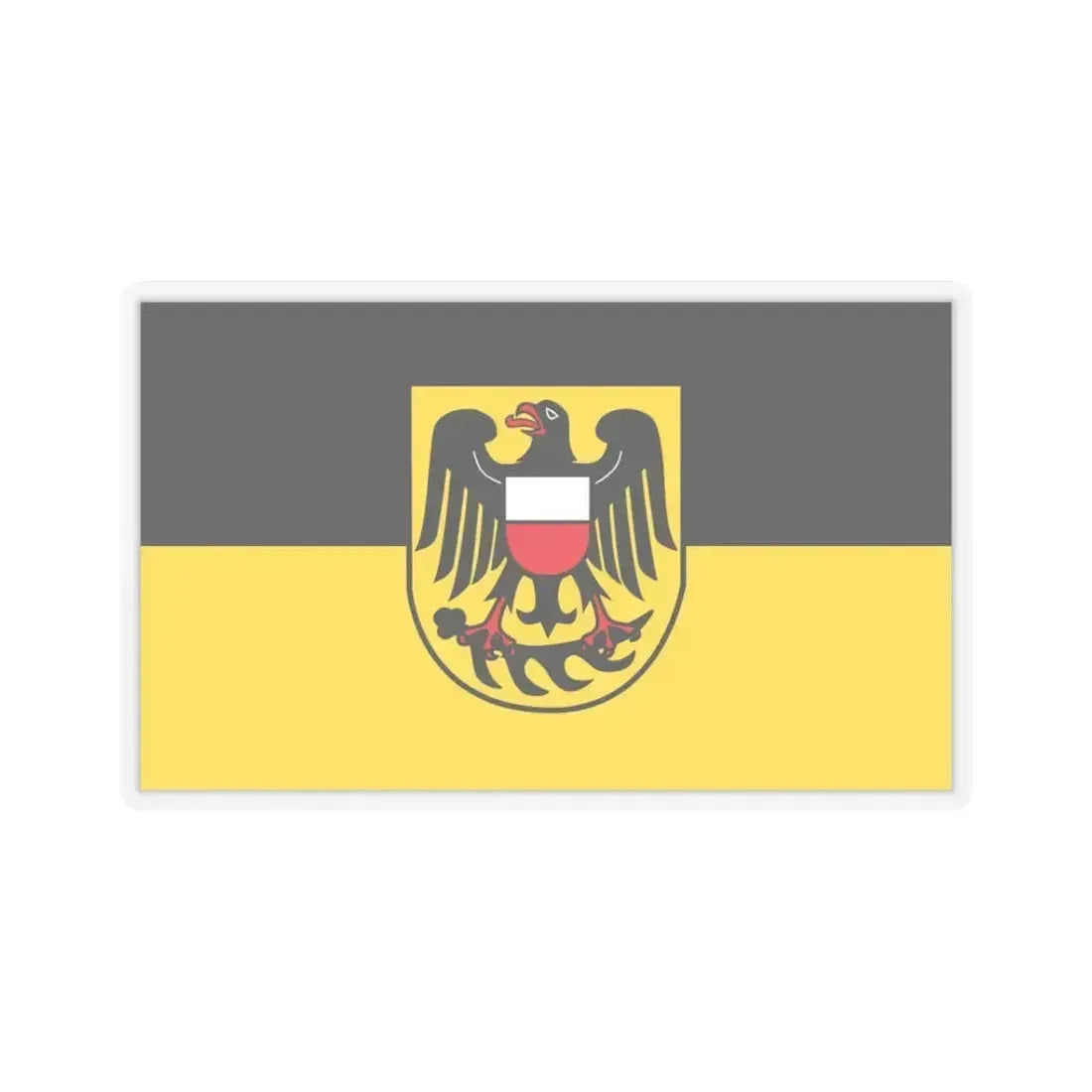 Flag of Rottweil Germany - STICKER Vinyl Kiss-Cut Decal 3 Inch Transparent - The Sticker Space