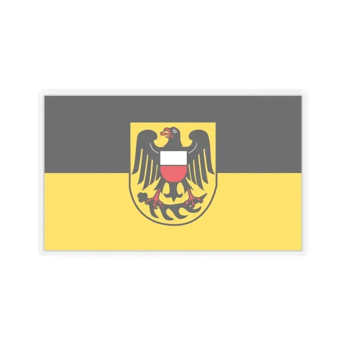 Flag of Rottweil Germany - STICKER Vinyl Kiss-Cut Decal 6 Inch Transparent - The Sticker Space