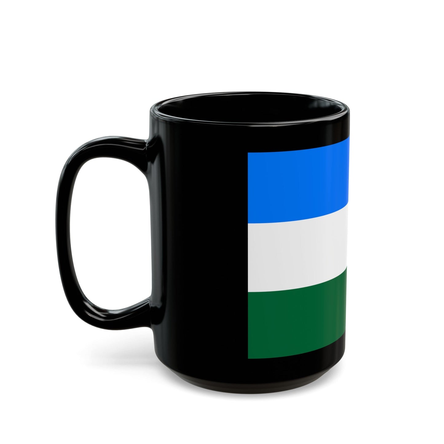 Flag of Rovigo Italy - Black Coffee Mug-The Sticker Space