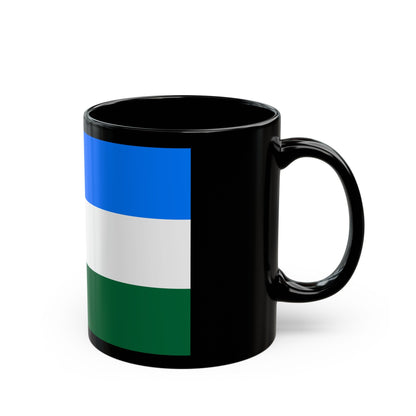 Flag of Rovigo Italy - Black Coffee Mug-The Sticker Space