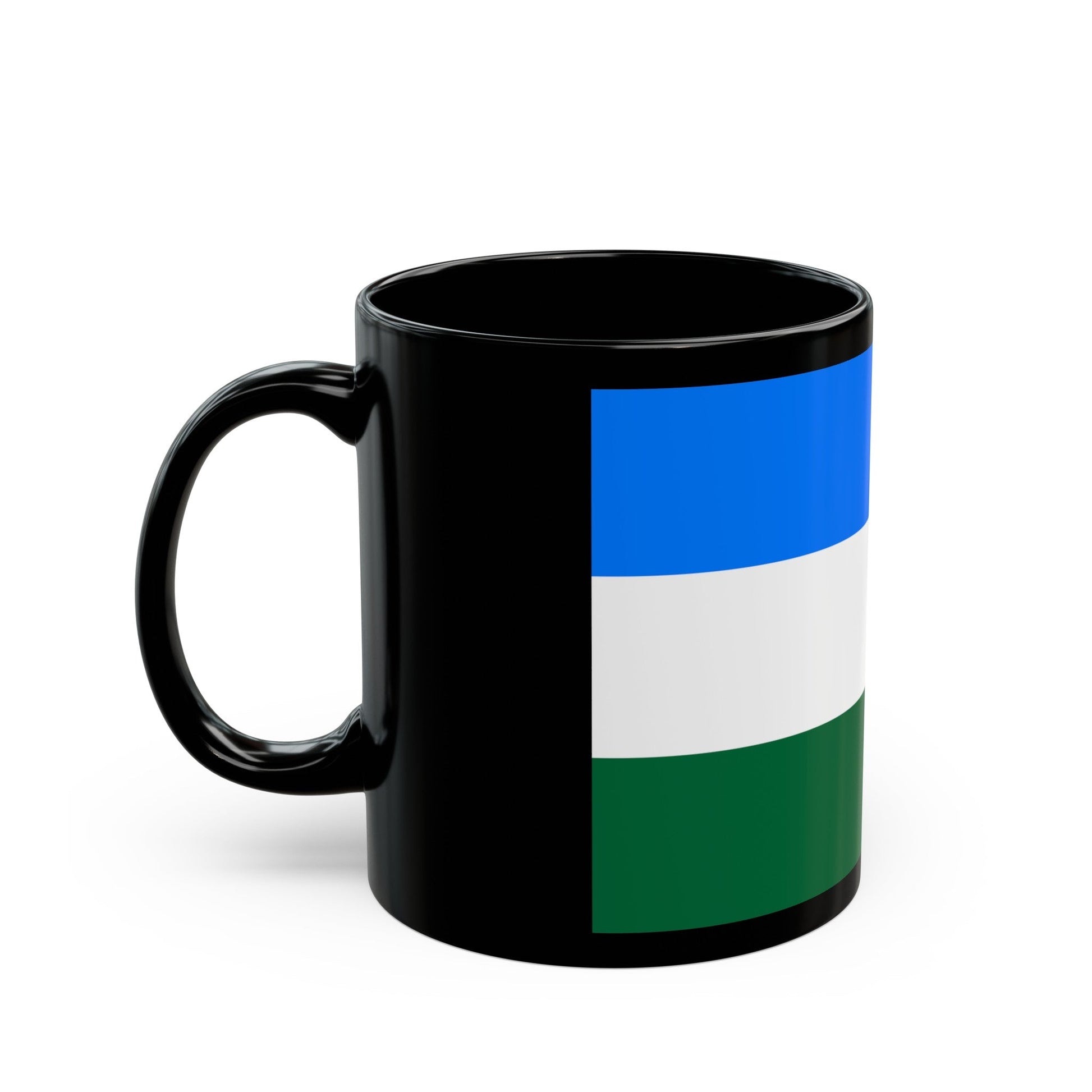 Flag of Rovigo Italy - Black Coffee Mug-The Sticker Space