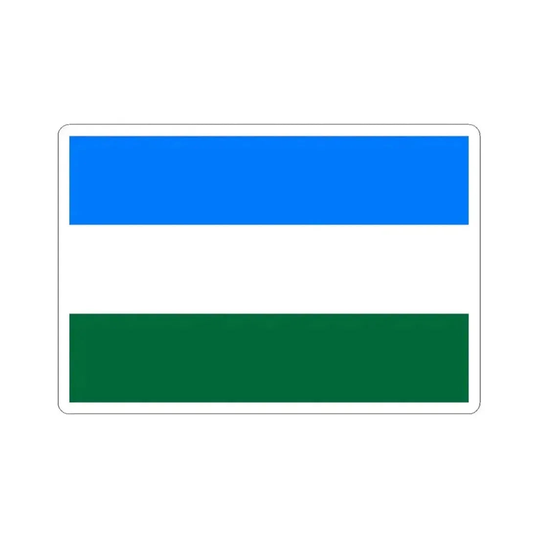 Flag of Rovigo Italy - STICKER Vinyl Kiss-Cut Decal 3 Inch White - The Sticker Space