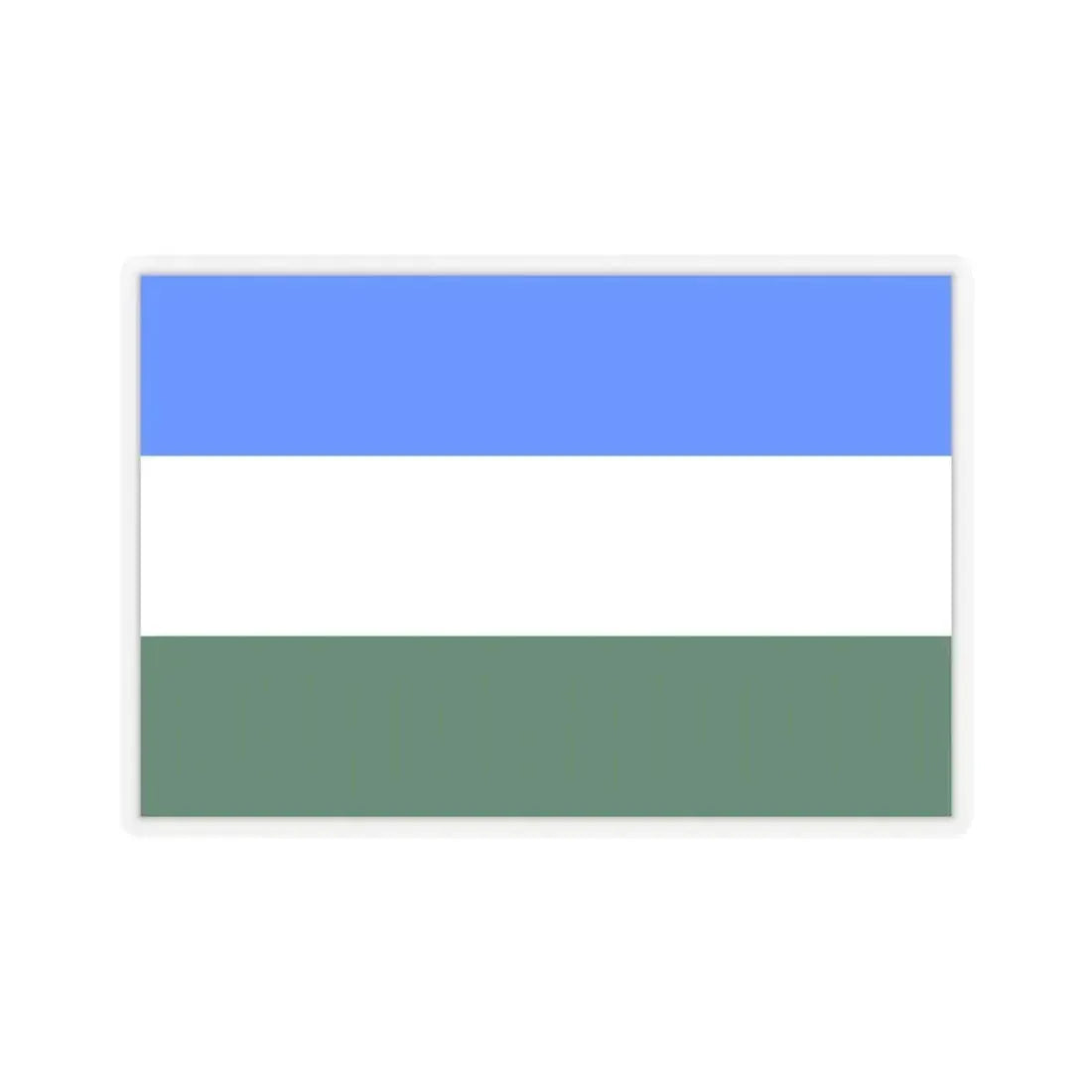 Flag of Rovigo Italy - STICKER Vinyl Kiss-Cut Decal 6 Inch Transparent - The Sticker Space