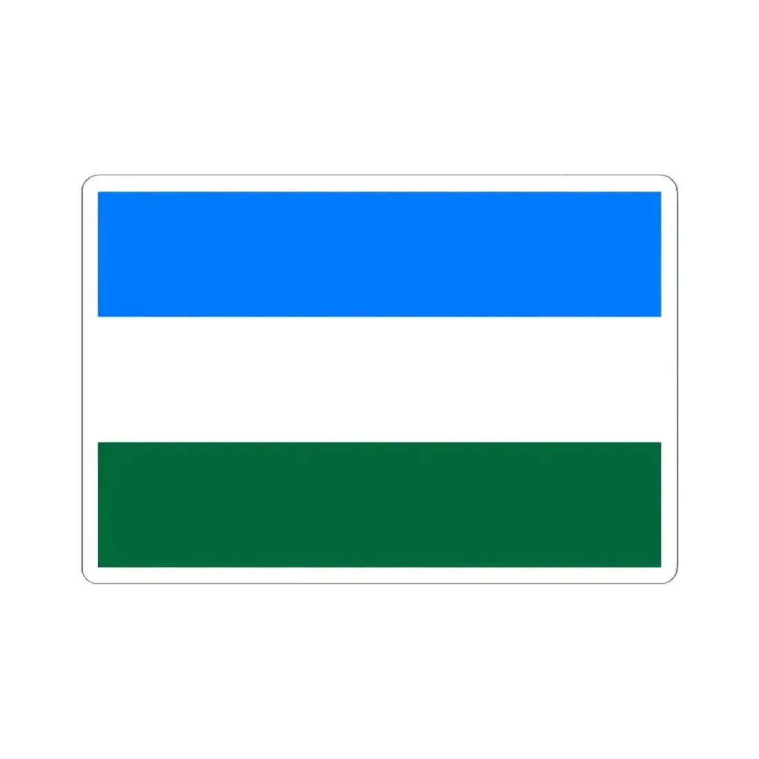 Flag of Rovigo Italy - STICKER Vinyl Kiss-Cut Decal 6 Inch White - The Sticker Space