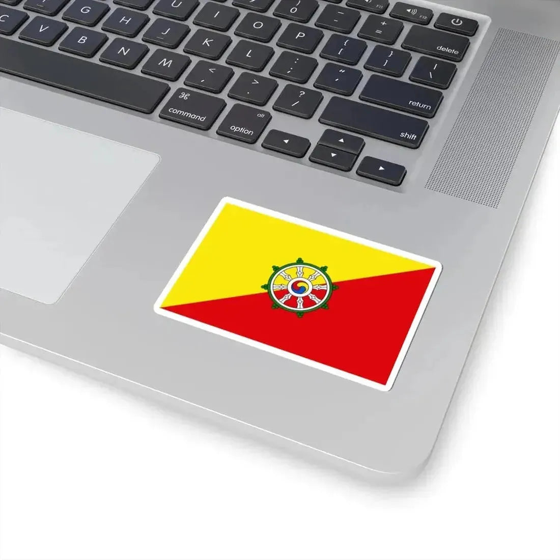 Flag of Royal Bodyguard of Bhutan (Bhutan) STICKER Vinyl Kiss-Cut Decal - The Sticker Space