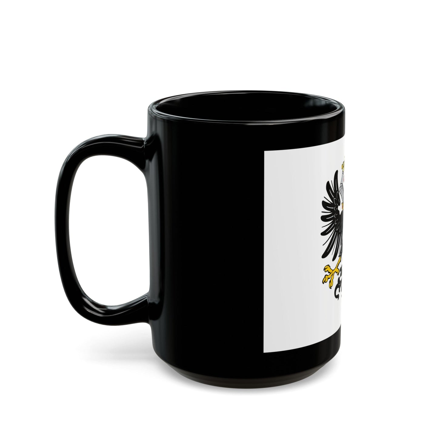 Flag of Royal Prussia Germany - Black Coffee Mug-The Sticker Space