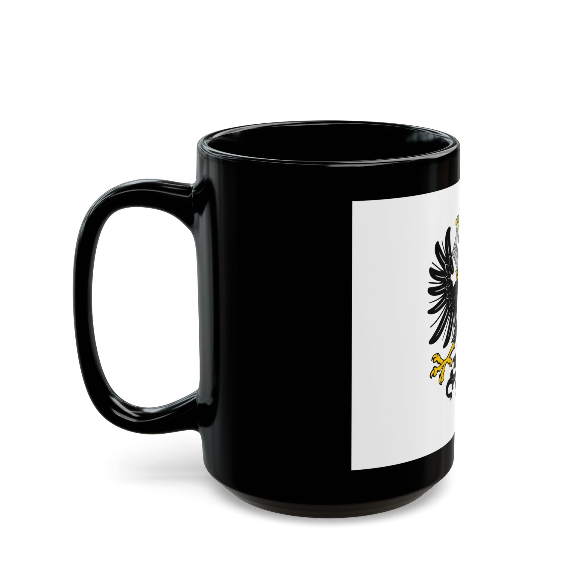 Flag of Royal Prussia Germany - Black Coffee Mug-The Sticker Space