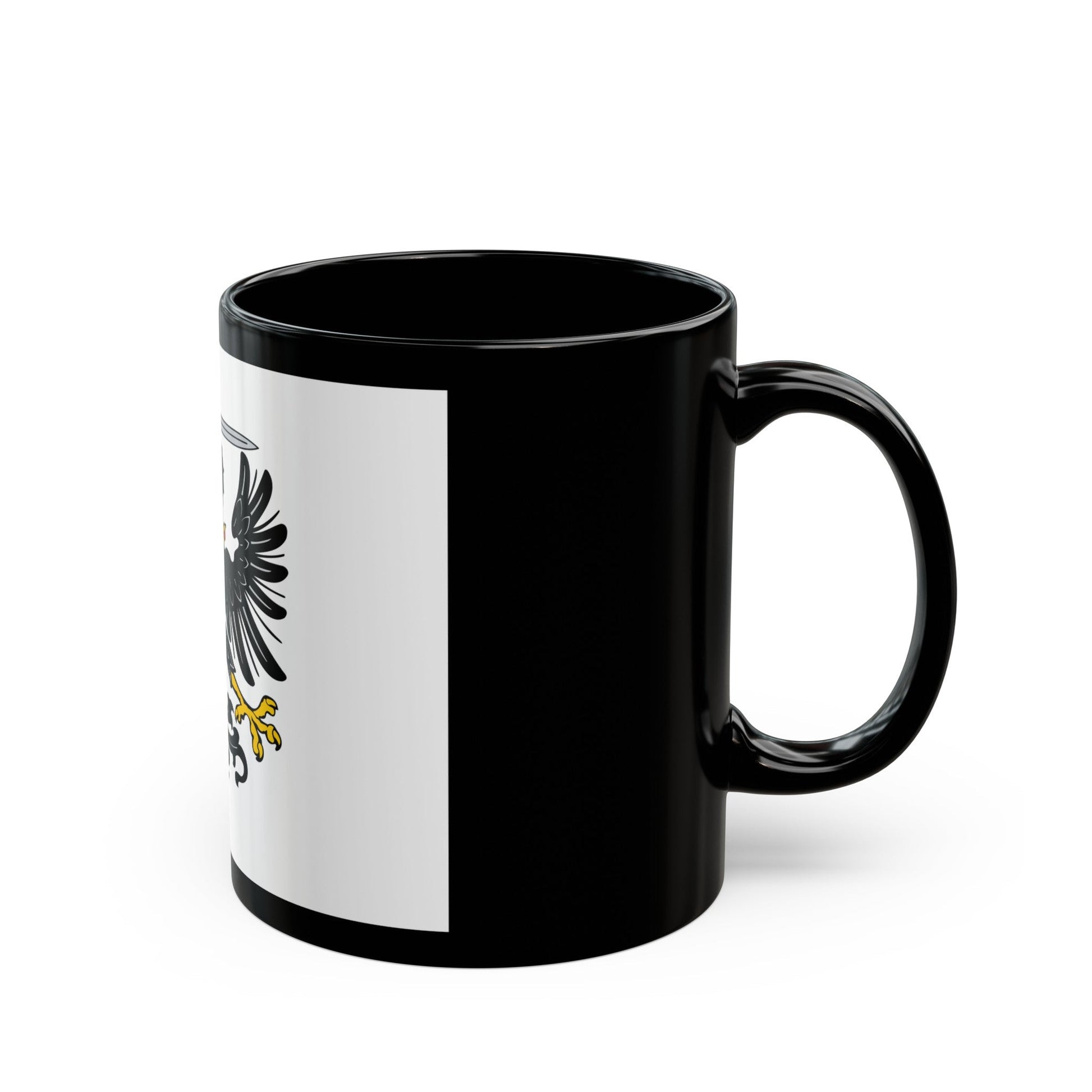 Flag of Royal Prussia Germany - Black Coffee Mug-The Sticker Space