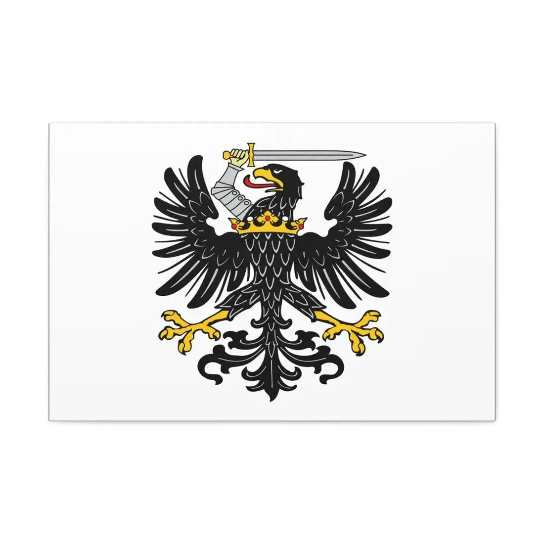 Flag of Royal Prussia Germany - Canvas Wall Art 30" x 20" 1.25" - The Sticker Space