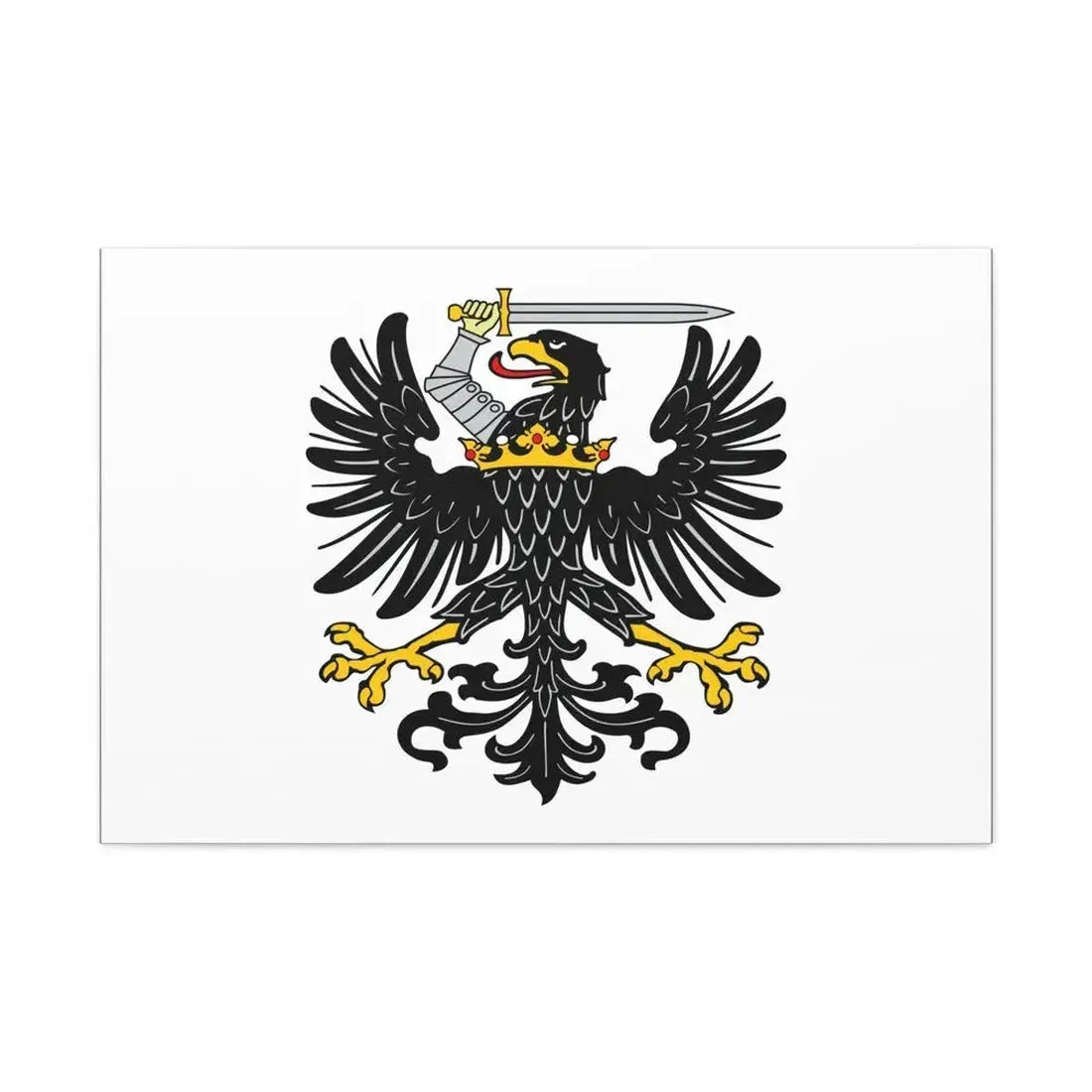 Flag of Royal Prussia Germany - Canvas Wall Art - The Sticker Space
