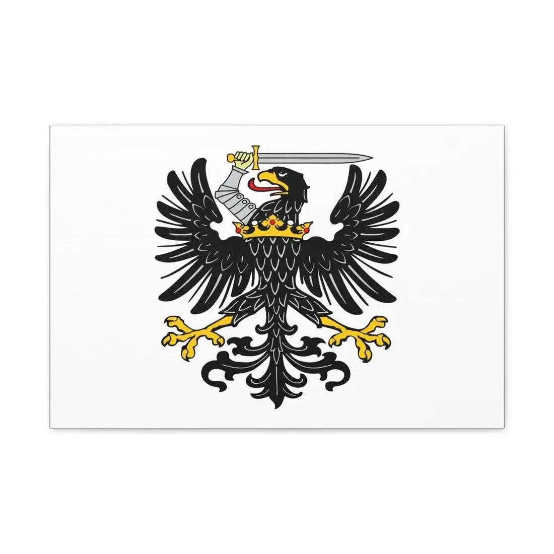 Flag of Royal Prussia Germany - Canvas Wall Art - The Sticker Space