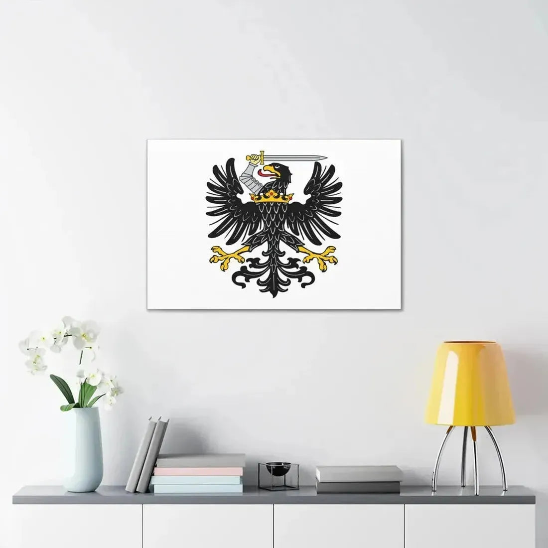 Flag of Royal Prussia Germany - Canvas Wall Art - The Sticker Space