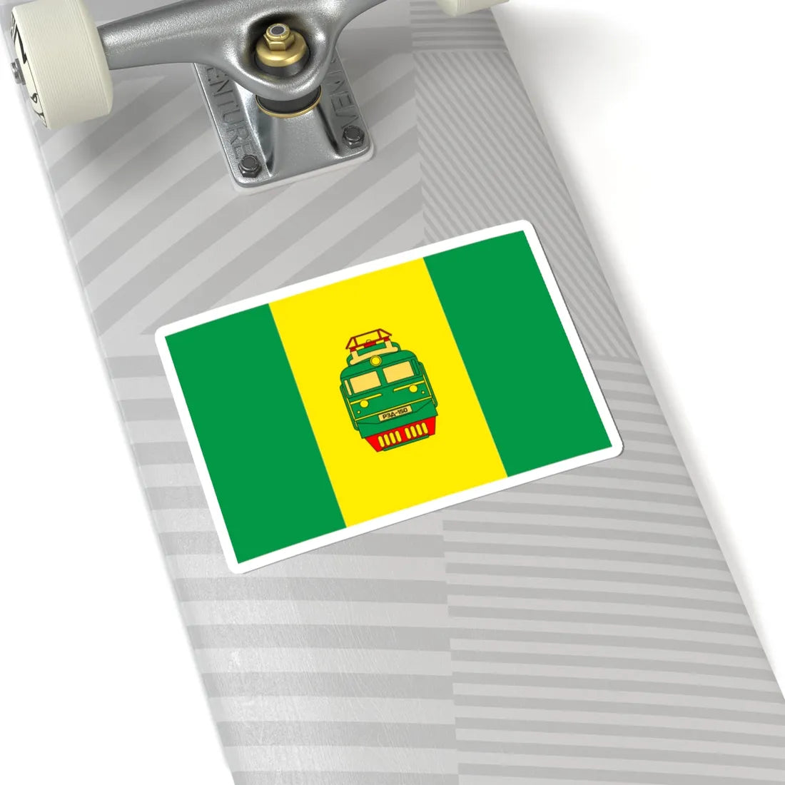 Flag of Rozdilna (Ukraine) (Coat of Arms) STICKER Vinyl Kiss-Cut Decal - The Sticker Space