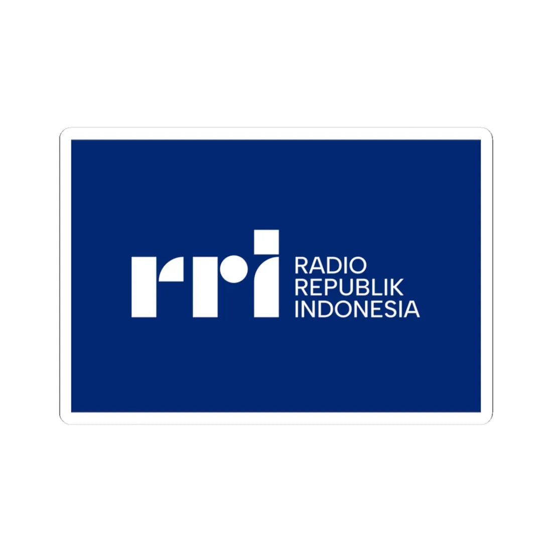 Flag of RRI 2023 (Indonesia) STICKER Vinyl Kiss-Cut Decal 3 Inch White - The Sticker Space