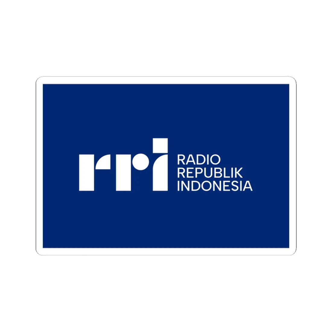 Flag of RRI 2023 (Indonesia) STICKER Vinyl Kiss-Cut Decal 6 Inch White - The Sticker Space