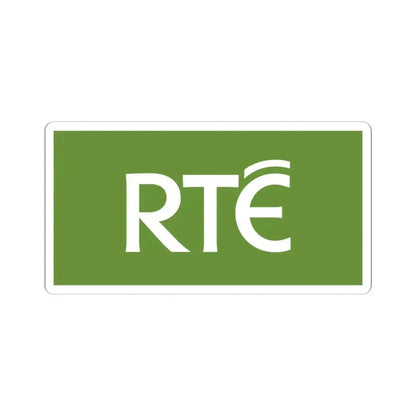 Flag of RTÉ (Ireland) STICKER Vinyl Kiss-Cut Decal 4 Inch White - The Sticker Space