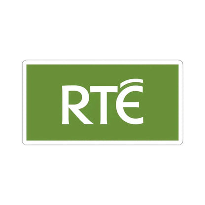 Flag of RTÉ (Ireland) STICKER Vinyl Kiss-Cut Decal 6 Inch White - The Sticker Space