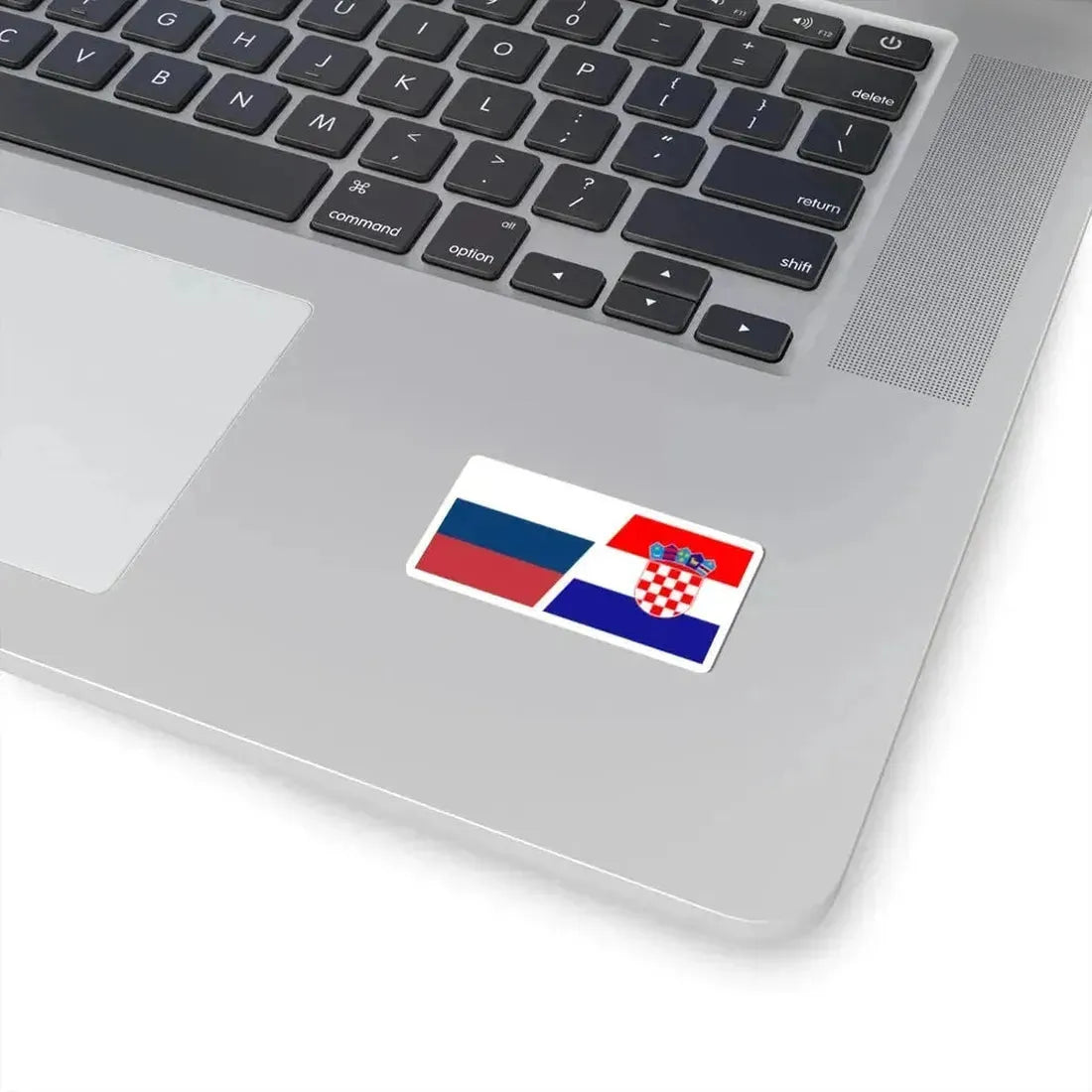 Flag of Russia and Croatia (Croatia) STICKER Vinyl Kiss-Cut Decal - The Sticker Space