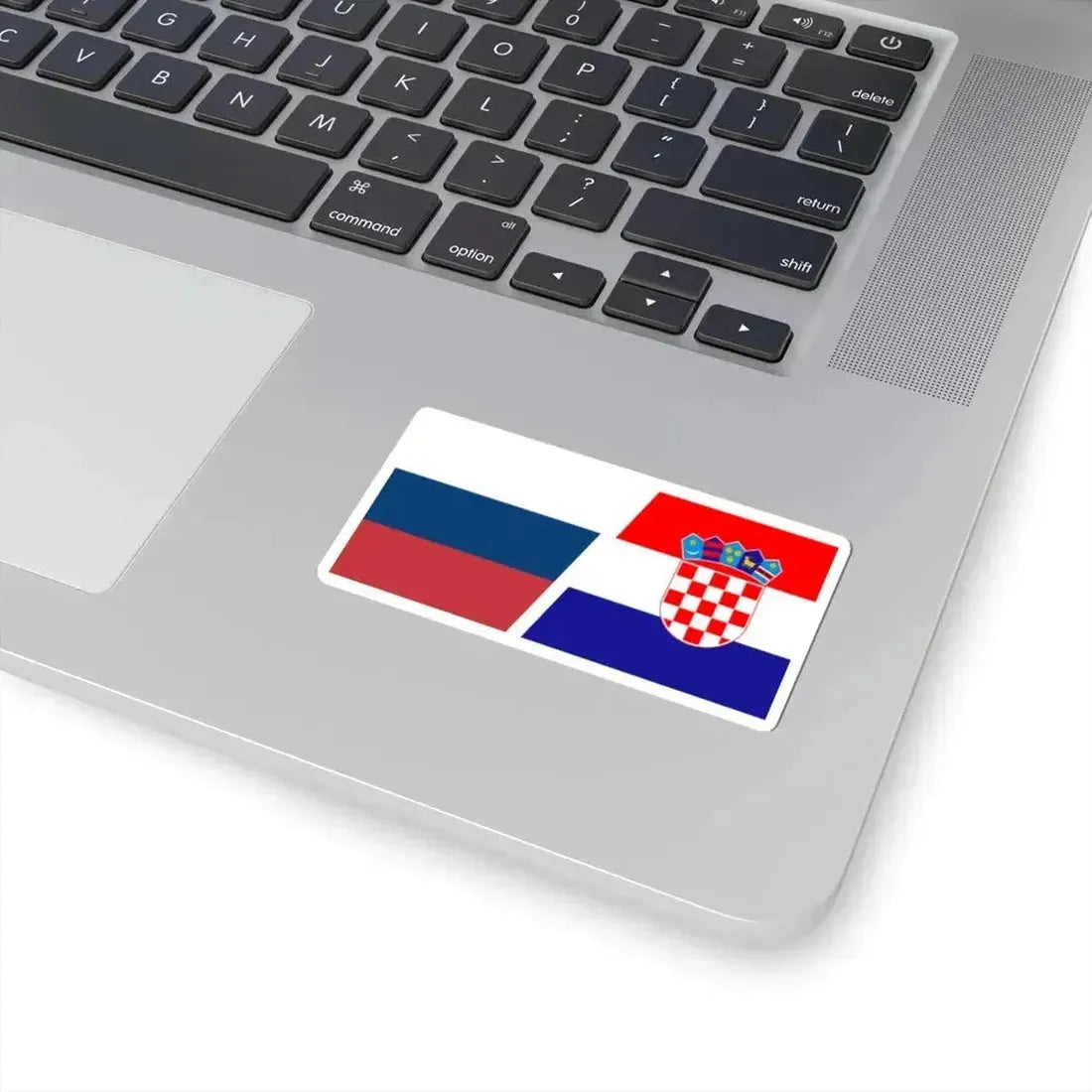 Flag of Russia and Croatia (Croatia) STICKER Vinyl Kiss-Cut Decal - The Sticker Space
